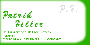 patrik hiller business card